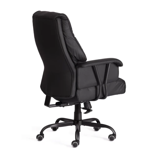 Кресло BROOKLYN кожзам, черный