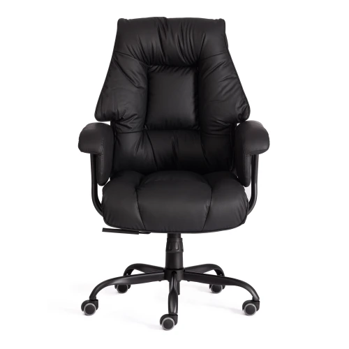 Кресло BROOKLYN кожзам, черный