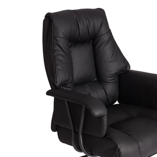 Кресло BROOKLYN кожзам, черный