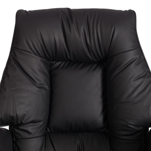 Кресло BROOKLYN кожзам, черный