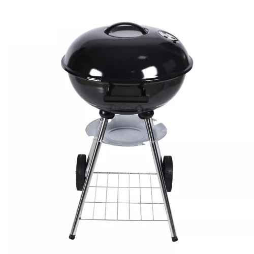 Угольный гриль барбекю портативный на колесиках Grill BBQ 51х44х77 см