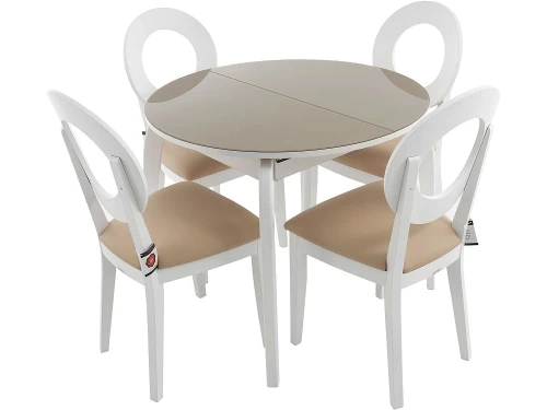 Стул «Коломбо-2», Нитро крем, эмаль белая