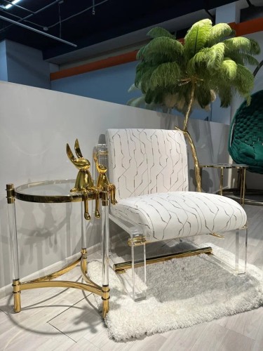 Стол журнальный Эклект MH1796ET, 53x53х62 см, золото