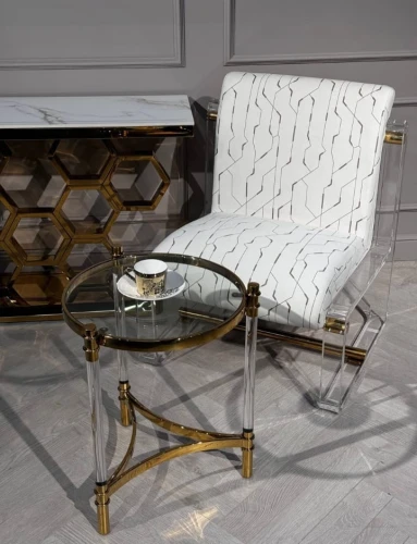 Стол журнальный Эклект MH1796ET, 53x53х62 см, золото