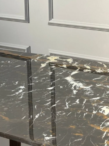 Стол обеденный Верона MC-23051DT-2, 200х100х76 см, коричневый мрамор