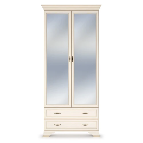 Шкаф распашной двухдверный с зеркалами Сиена