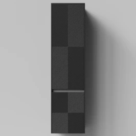 Пенал Соло 40, пример RAL 9005 Чёрный янтарь, матовая, подвесной, правый