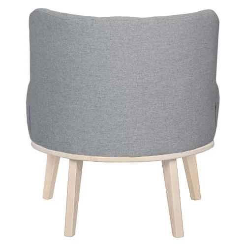 Кресло Жирон ткань серый, каркас лак