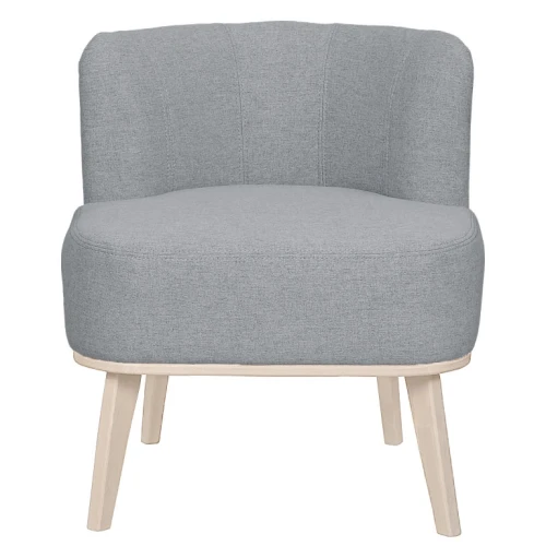 Кресло Жирон ткань серый, каркас лак