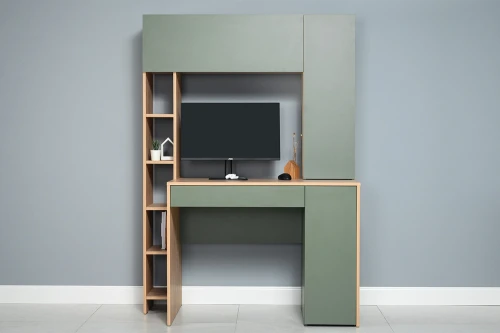 Стол компьютерный Комфорт 12.71, Гикори Рокфорд, Зеленый