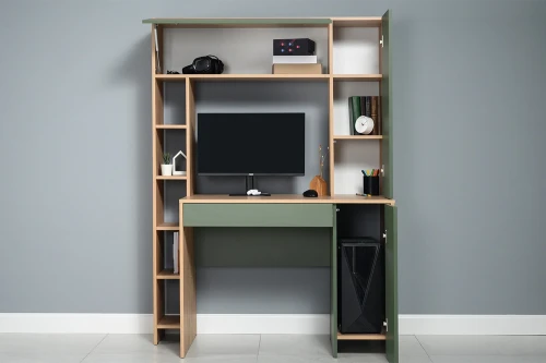 Стол компьютерный Комфорт 12.71, Гикори Рокфорд, Зеленый