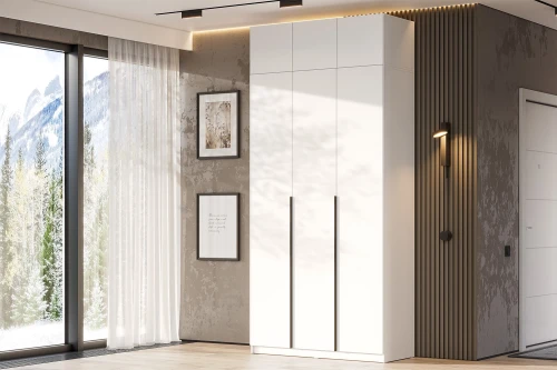 Шкаф с антресолью и наполнением (5 полок + штанга) ШК 5 (1200), Белый