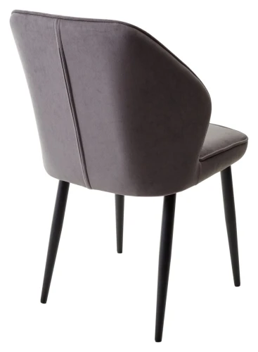 Стул VENA, цвет B28 Темно-серый, велюр / черный каркас М-City