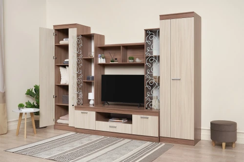 Гостиная Атлантида 4, Ясень шимо светлый, ясень шимо темный