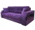 Диван еврокнижка Манчестер с подсветкой,160 ВЕЛЮР 08 ФИОЛЕТОВЫЙ