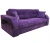Диван еврокнижка Манчестер с подсветкой,160 ВЕЛЮР 08 ФИОЛЕТОВЫЙ