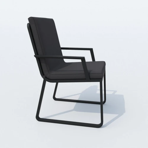 Обеденная группа TELLA  ALBA  каркас карбон / стол тик 200 / ткань антрацит