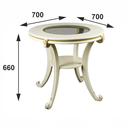 Стол журнальный Глория С дуб шампань