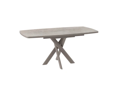 Стол Эдж, 110 бежевый камень-HPL/Капучино