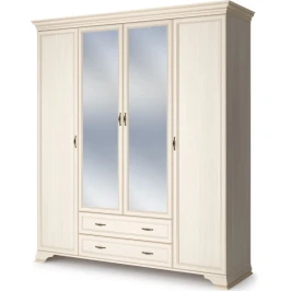 Шкаф Сиена 4дв с зеркалом, бежевый