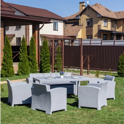 Обеденный комплект LANA LUX DINING L светло-серый