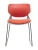DC274 Стул пластиковый ОРАНЖЕВЫЙ, каркас металл черный