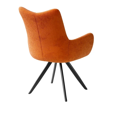 Стул DikLine 351 поворотный BL07 терракотовый, ножки черные