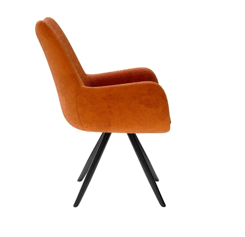 Стул DikLine 351 поворотный BL07 терракотовый, ножки черные