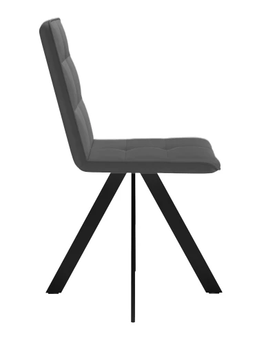 Стул DikLine 230 поворотный B28 ANTRACITE, ножки черные