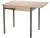 Стол ДП1-01-08 700(1000)*500 «Компакт» ЛДСП:Дуб светлый, Н/с прямые Металлик