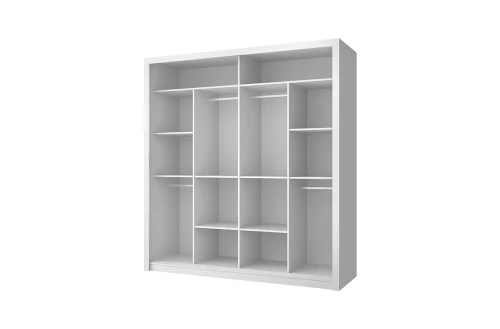 MILAN, Шкаф 203. Цвет БЕЛЫЙ