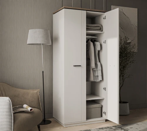 VINATI, Шкаф 2DG. Цвет ПЕРСИДСКИЙ ЖЕМЧУГ/ АМАРОК