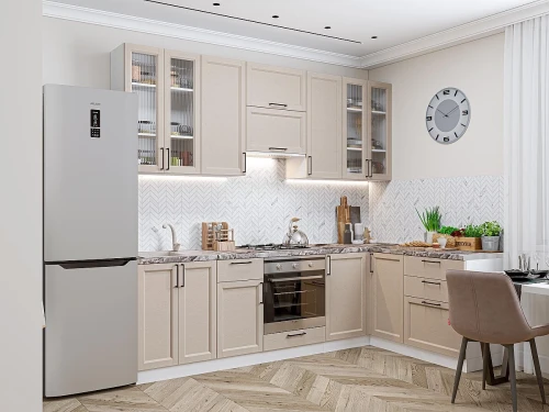 Кухонный гарнитур Сканди-04 Cream Silkwood