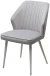 Стул SEATTLE-V СВЕТЛО-СЕРЫЙ BM-4, велюр / белый каркас М-City