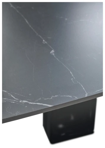 Стол BALDE 120 MATT BLACK MARBLE SOLID CERAMIC / BLACK, ®DISAUR