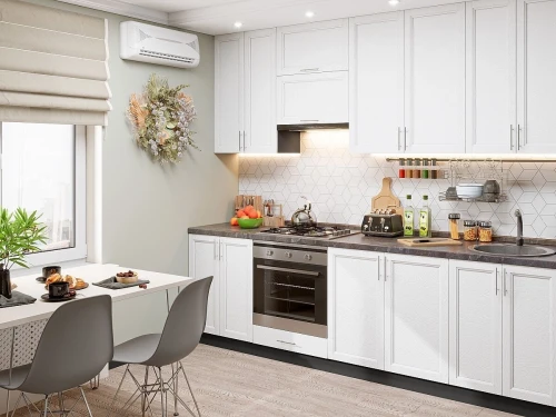 Модульная кухня Сканди-03 White Softwood