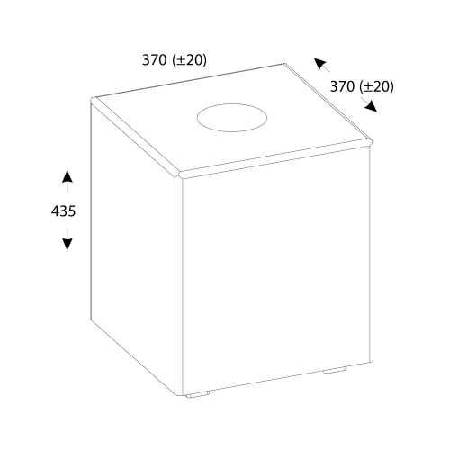МЯГКАЯ МЕБЕЛЬ, Пуф SILVIA. Цвет NEBBY 01