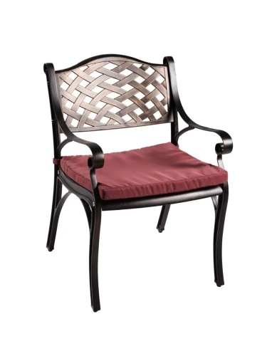 Комплект мебели из литого алюминия стол Феникс(90см) + 4 кресла Лион