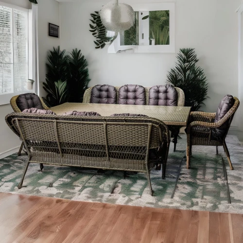 Комплект мебели из искусственного ротанга Family set КРОСС Мэдисон (2 дивана+2 кресла) с подушками на сидение и спинку