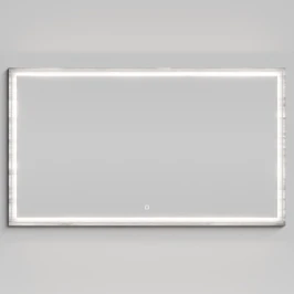 Зеркало Лайт 140, Лиственница структурная контрастно-серая ПВХ 64202