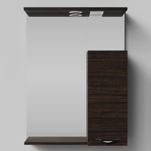 Зеркало Марко 60, ручки Хром, Палисандр ПВХ 43101, правый