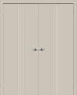 Двустворчатая межкомнатная дверь BRAVO Граффити-21 Creamy
