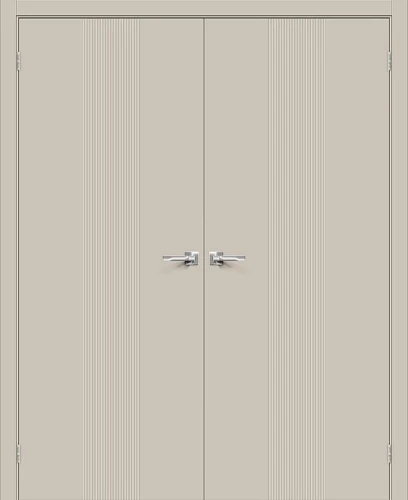 Двустворчатая межкомнатная дверь BRAVO Граффити-21 Creamy