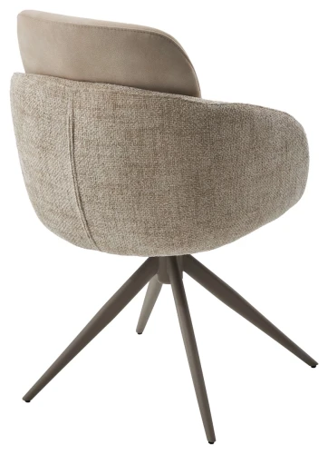 Стул ГРЕЙС (GRACE) 360 град., цвет БЕЖЕВЫЙ (PENA-120 / G1229-3, ткань / ЛАТТЕ каркас, ®DISAUR