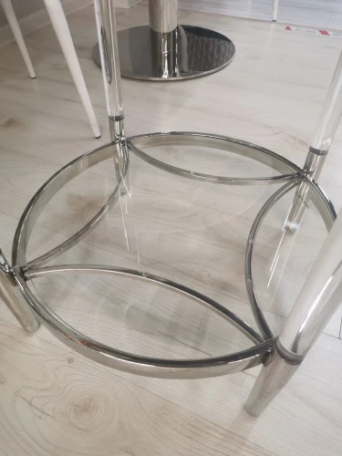 Стол журнальный Корни MH1797ET, 51х51х55, серебро