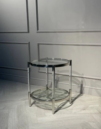 Стол журнальный Корни MH1797ET, 51х51х55, серебро