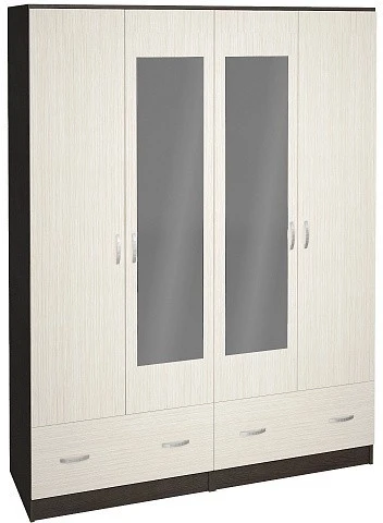 Шкаф для одежды и белья Ронда ШК-4, венге/дуб белфорд