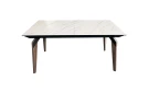 Стол обеденный раскладной Лацио MC20022DT-KL99, 160(210)х90х76 см, белый мрамор