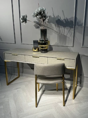 Стол-консоль Логан с 3-мя ящиками MC9001-150GR, 150х50х78 см, светло-серый