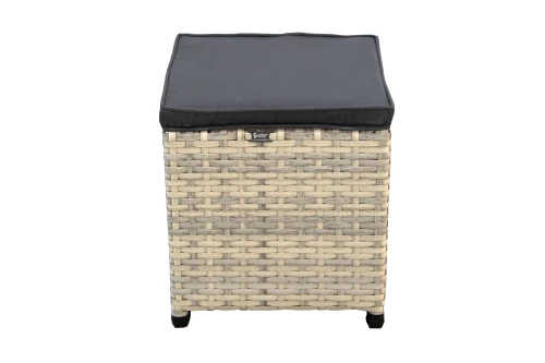 Набор мебели Версаль  арт.NEW-7026/2023 серо-белый, серый (ротанг серо-белый, подушки серые, 1 уп) (Т) "Garden story"